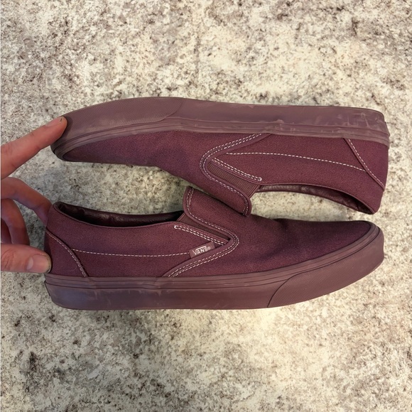 Vans Plum Wine Slip On Shoes - Picture 3 of 6